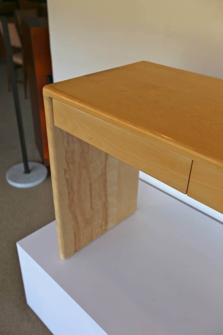 Mid-Century Modern Solid Birch Console Table by Gerald McCabe