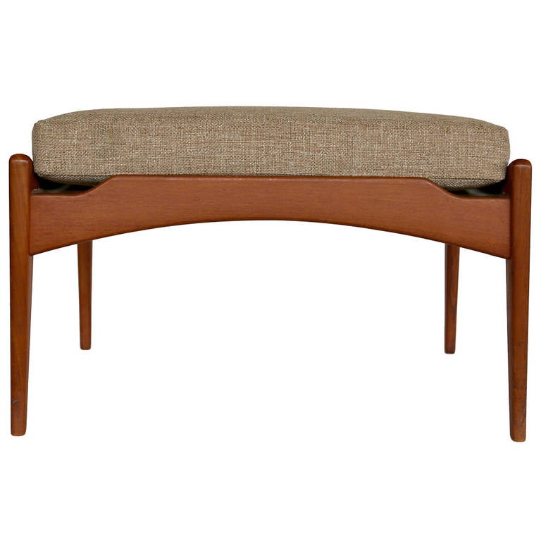 Teak Ottoman by Poul Jensen for Selig Denmark at 1stDibs