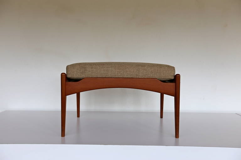 Teak Ottoman by Poul Jensen for Selig Denmark at 1stDibs