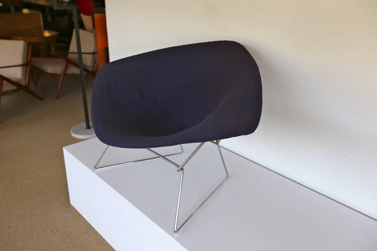 Pair of Early Bertoia Diamond Lounge Chairs for Knoll In Good Condition In Costa Mesa, CA