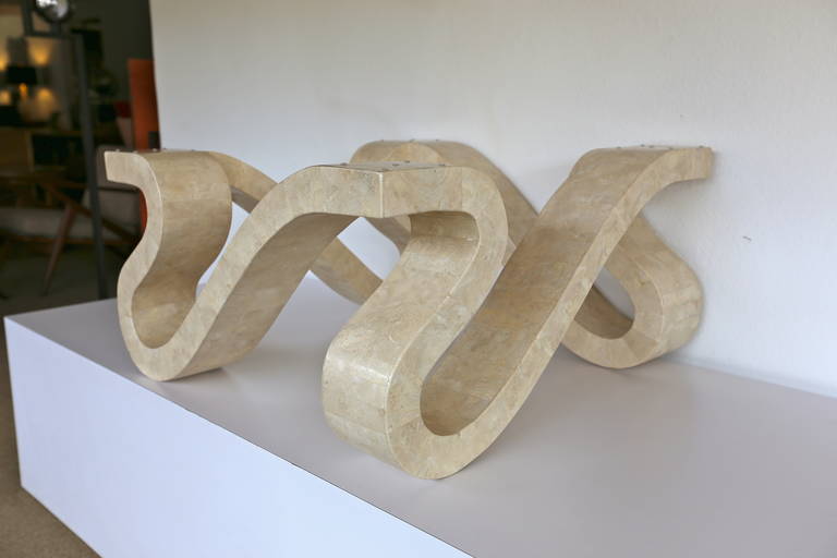 Tessellated Stone "Ribbon" Coffee Table