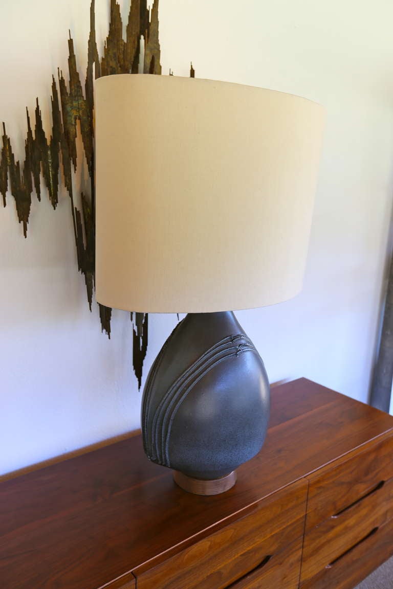 Mid-20th Century Large Ceramic Lamp by David Cressey