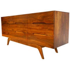 Solid Walnut Sculptural Dresser