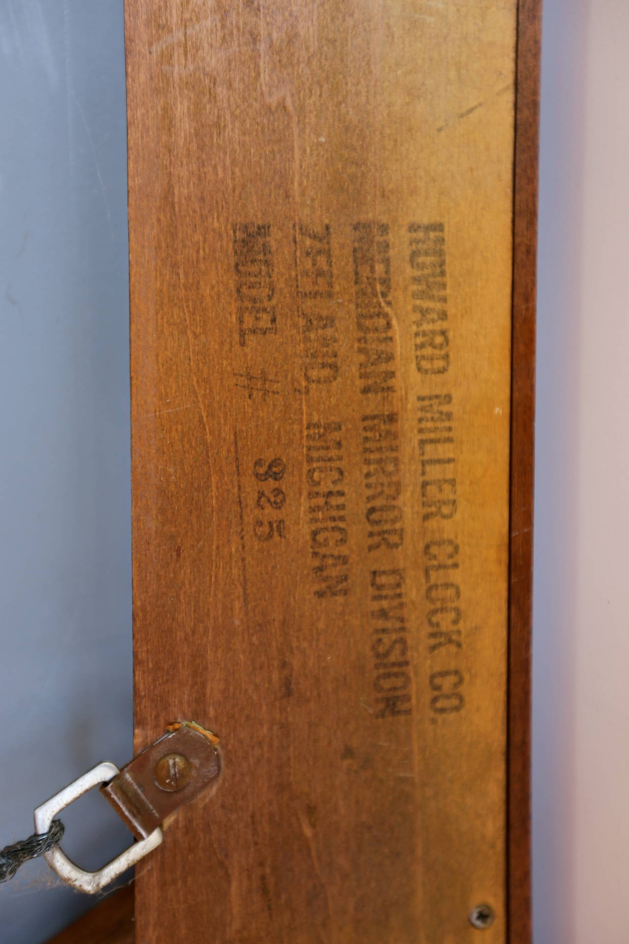 Walnut Framed Mirror by Arthur Umanoff for Howard Miller