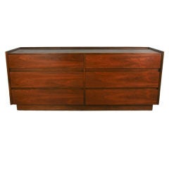 American walnut six drawer dresser