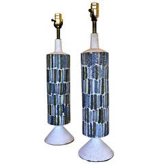 Pair of Raymor Ceramic Table Lamps 5