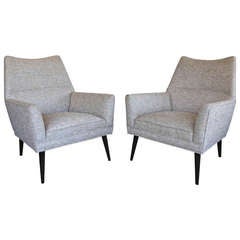 Pair of " Squirm " Lounge Chairs by Paul McCobb