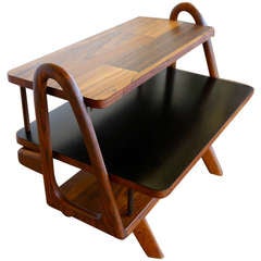 Hand Crafted Three Tiered Side Table by Weird Willy