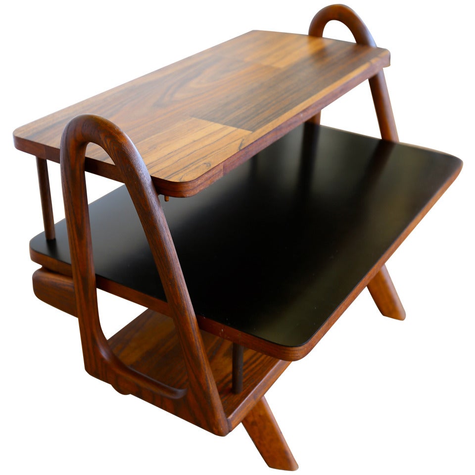 Hand Crafted Three Tiered Side Table by Weird Willy