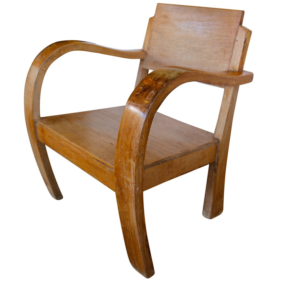French Primitive Lounge Chair