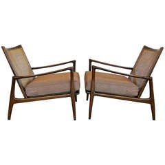 Pair of Lounge Chairs by Kofod Larsen for Selig
