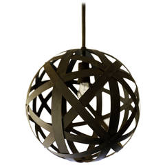 Patinated Orb Pendant Lamp