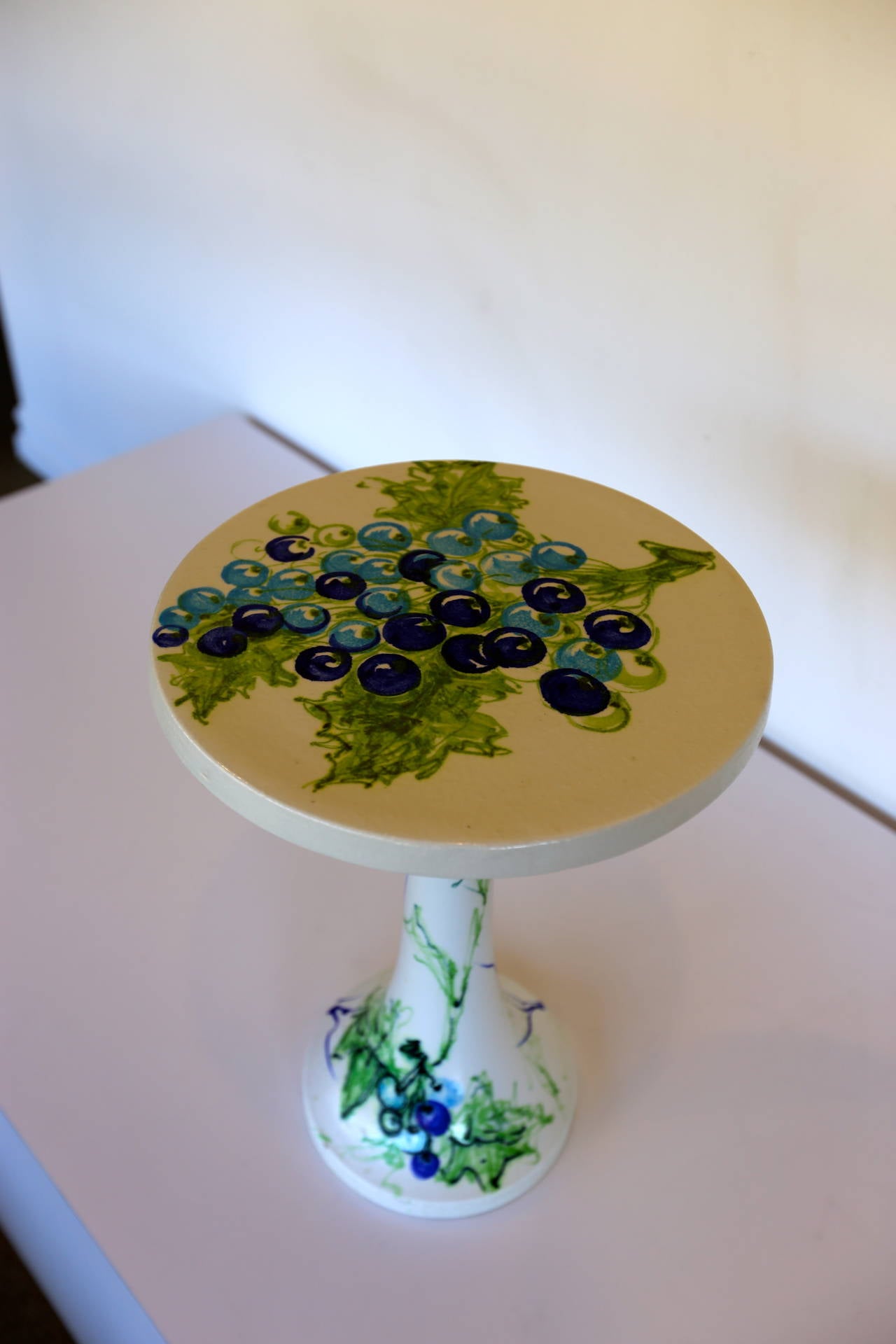 Italian Ceramic Side Table by Raymor