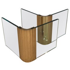 Brass And Glass Coffee Table Base