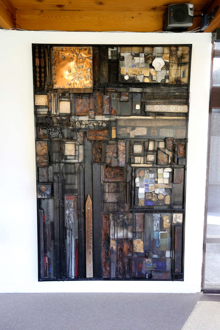 American Monumental California Mixed Media Assemblage by Max Neufeldt