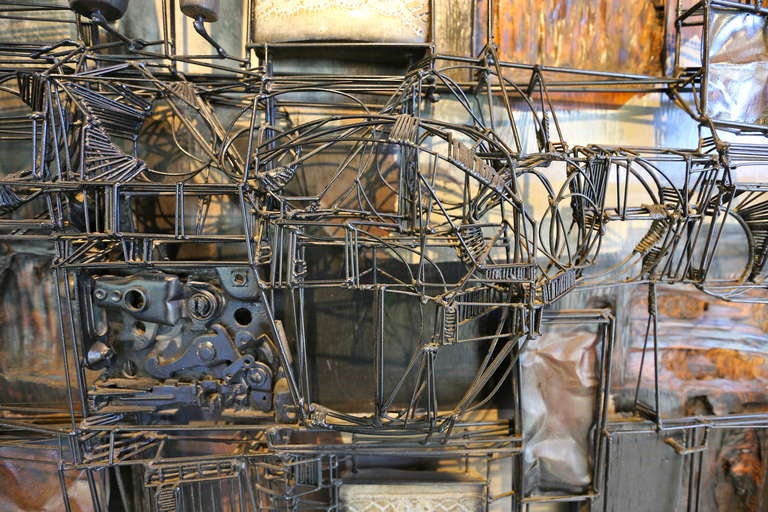 Monumental California Mixed Media Assemblage by Max Neufeldt In Good Condition In San Juan Capistrano, CA