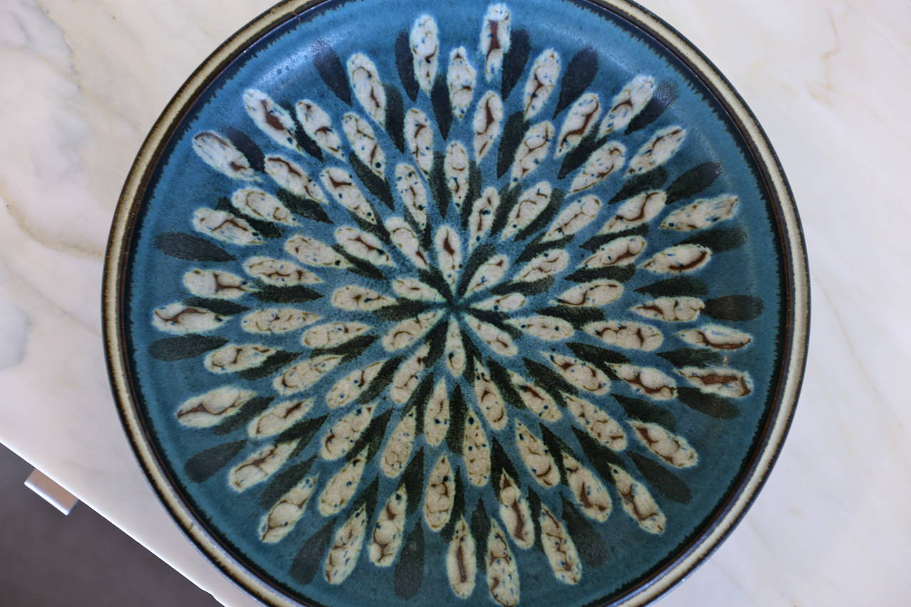 Ceramic charger / plate by Harrison McIntosh.