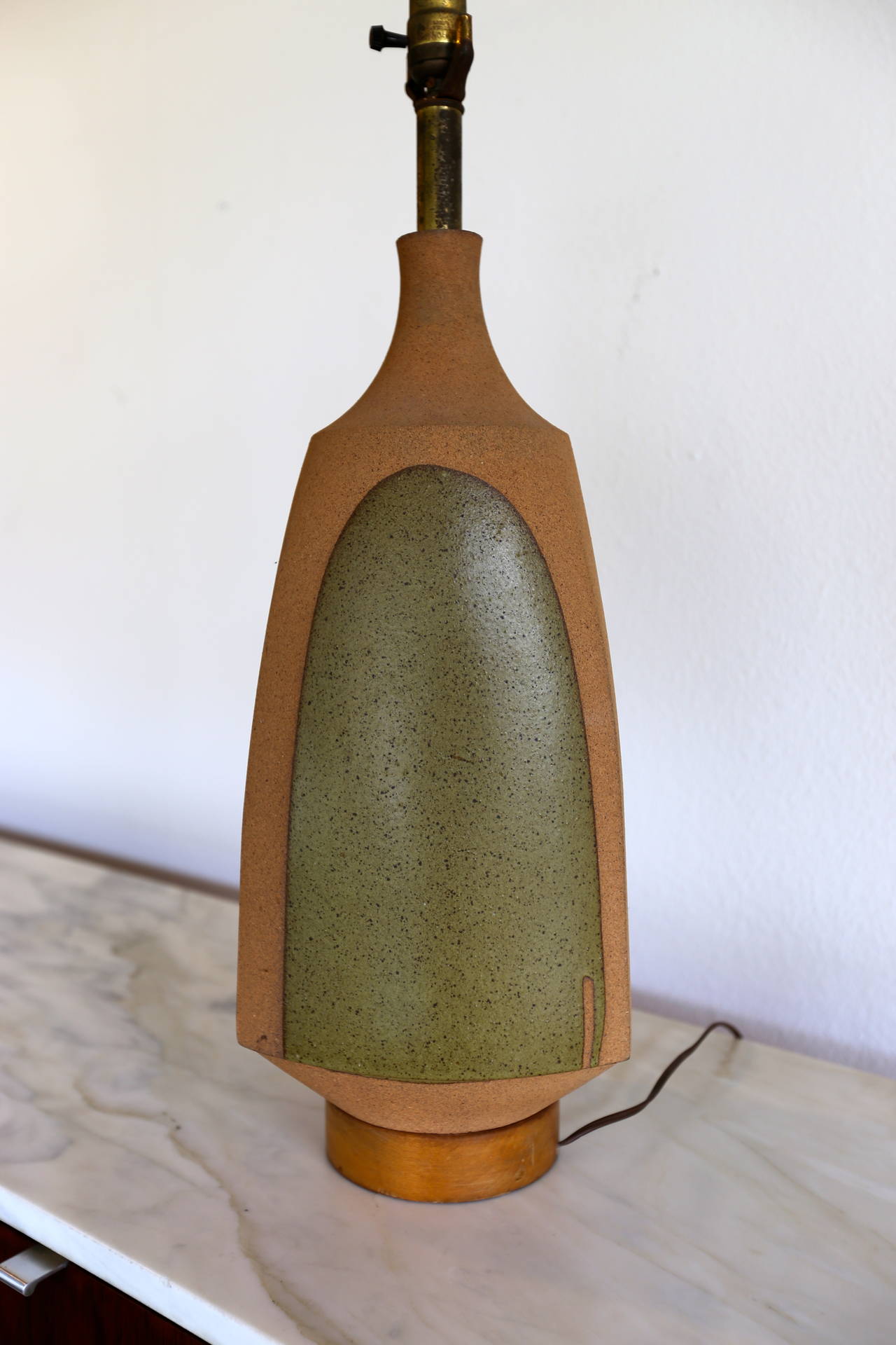Ceramic Lamp by David Cressey In Excellent Condition In Costa Mesa, CA