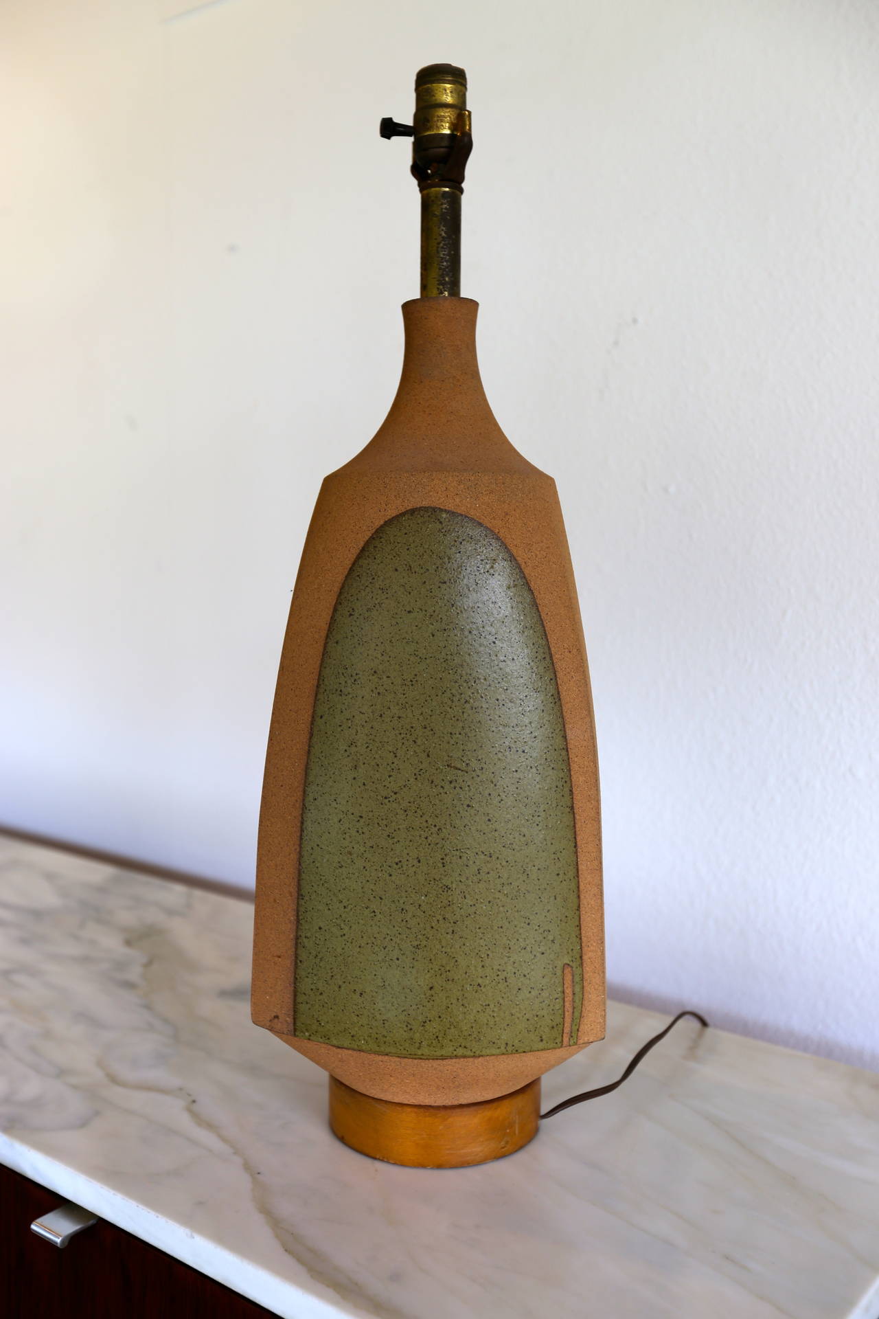 20th Century Ceramic Lamp by David Cressey