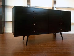 8 Drawer ebonized dresser by PAUL McCOBB