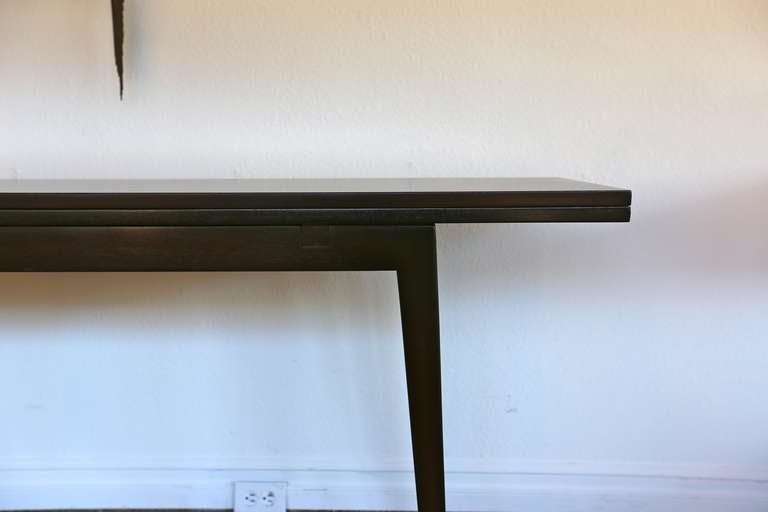 Flip Top Console Table by Edward Wormley for Dunbar In Excellent Condition In Costa Mesa, CA