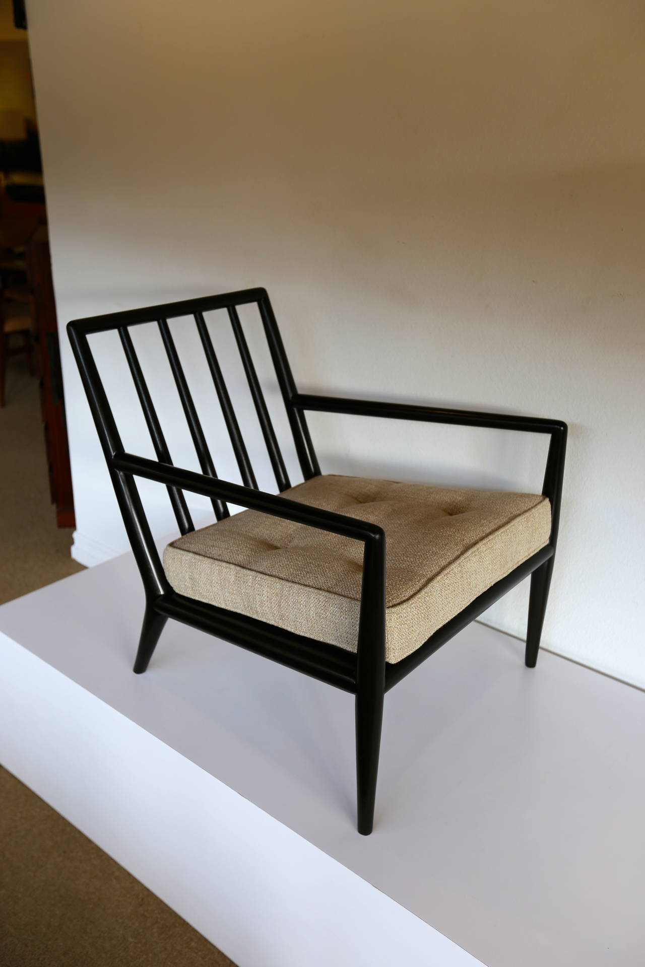 Fabric Lounge Chair by T.H. Robsjohn-Gibbings for Widdicomb