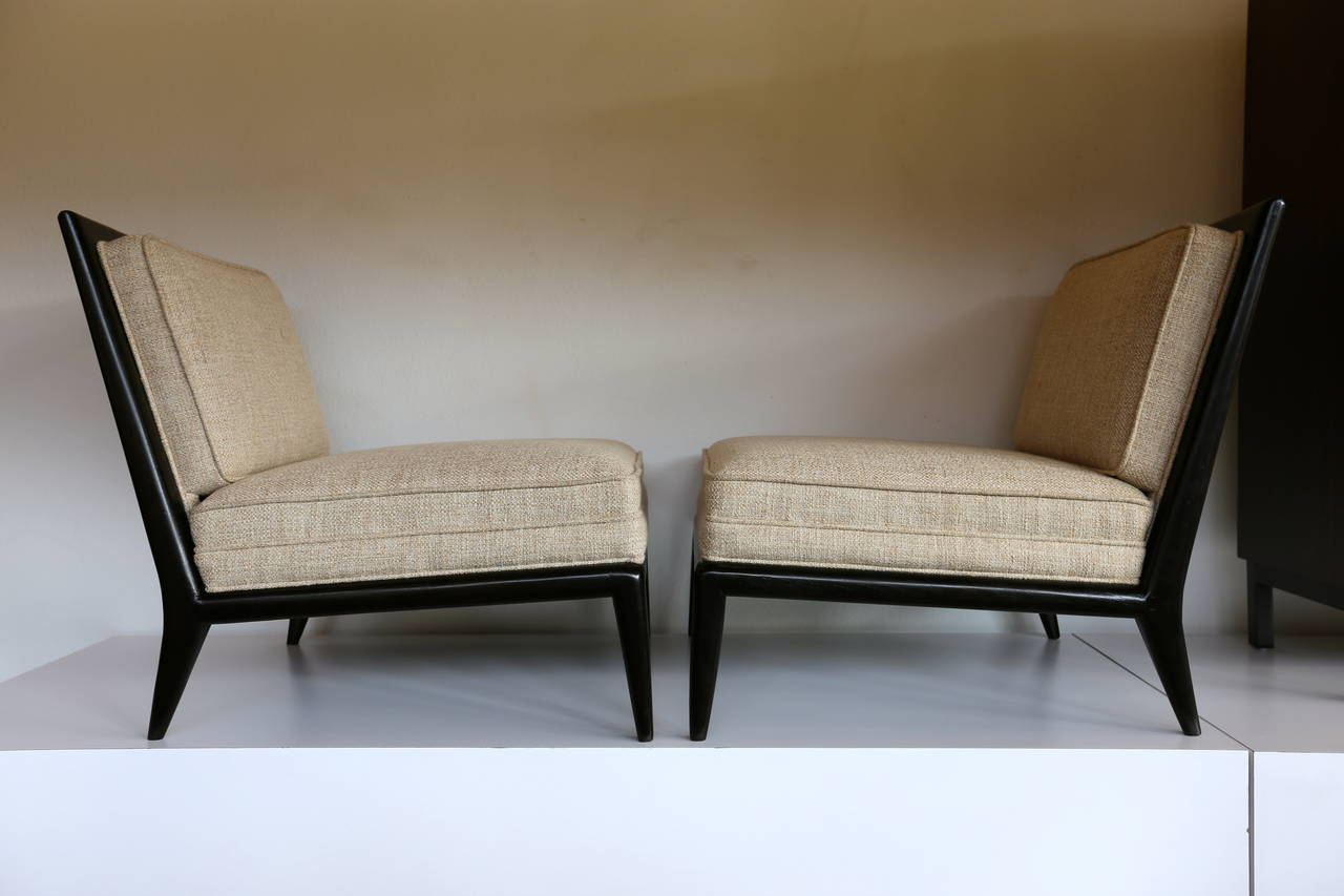 Pair of Modernist Slipper Chairs