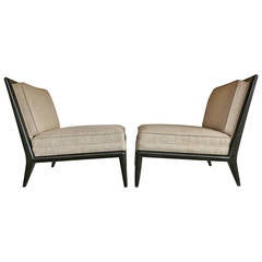 Pair of Modernist Slipper Chairs