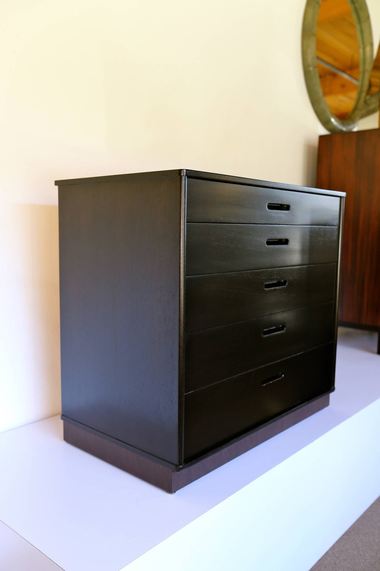 Ebonized Chest by Edward Wormley for Dunbar In Good Condition In Denton, TX