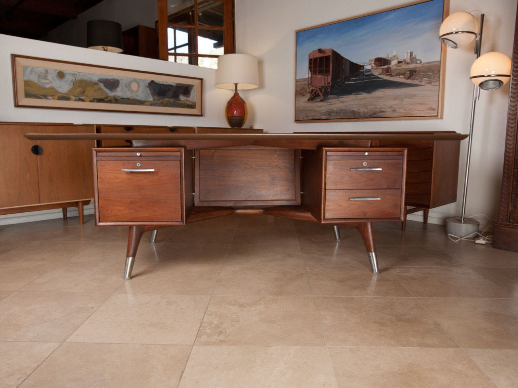 walnut executive desks