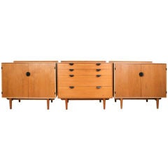 Set Of Three Cabinets By Finn Juhl For Baker Furniture Co.