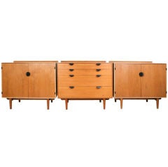 Set Of Three Cabinets By Finn Juhl For Baker Furniture Co.