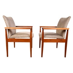 Pair of " Diplomat " arm chairs by Finn Juhl for France & Sons