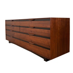 Long walnut dresser by John Kapel for Glenn of California