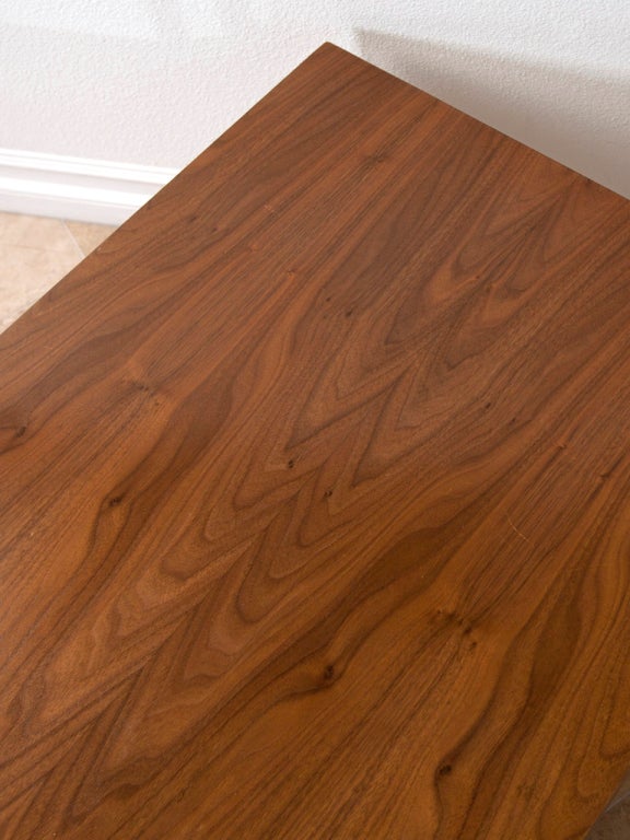 Expanding walnut coffee table by John Keal for Brown Saltman 2