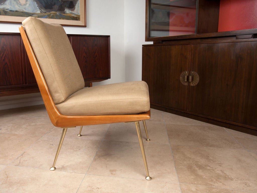 Rare slipper chair designed by Erno Fabry.