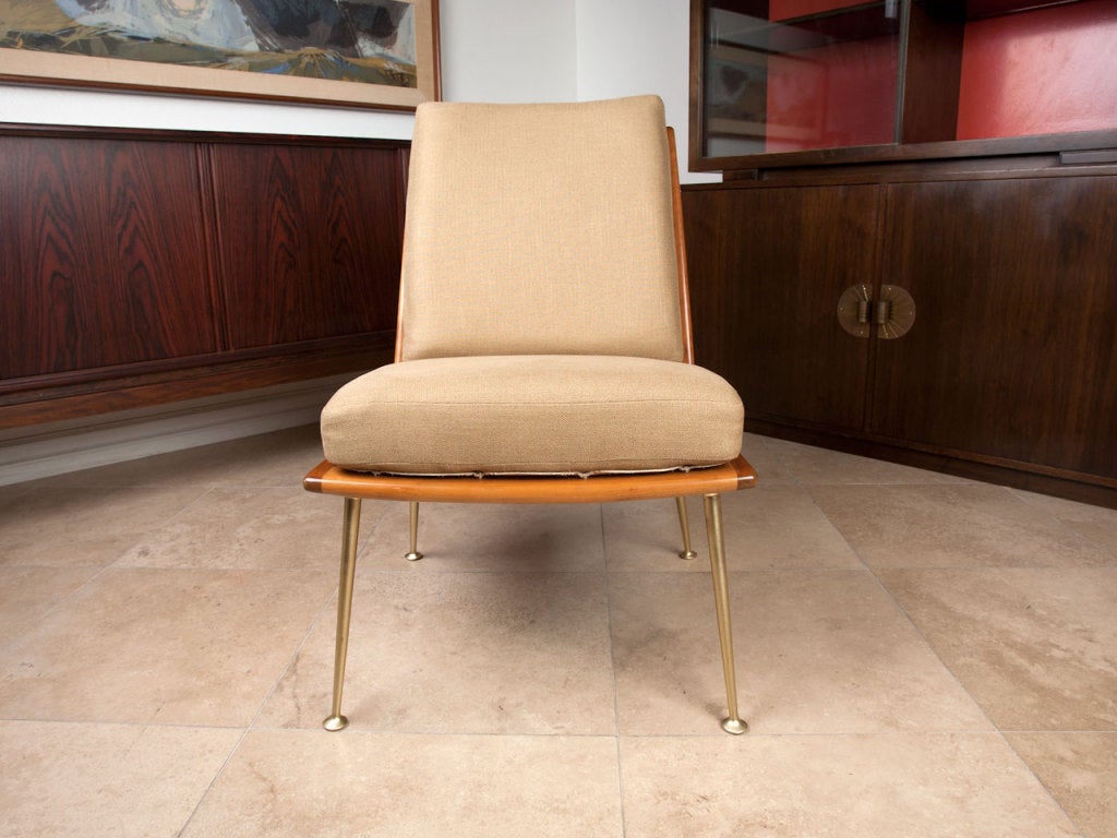 Swedish Slipper chair designed by Erno Fabry