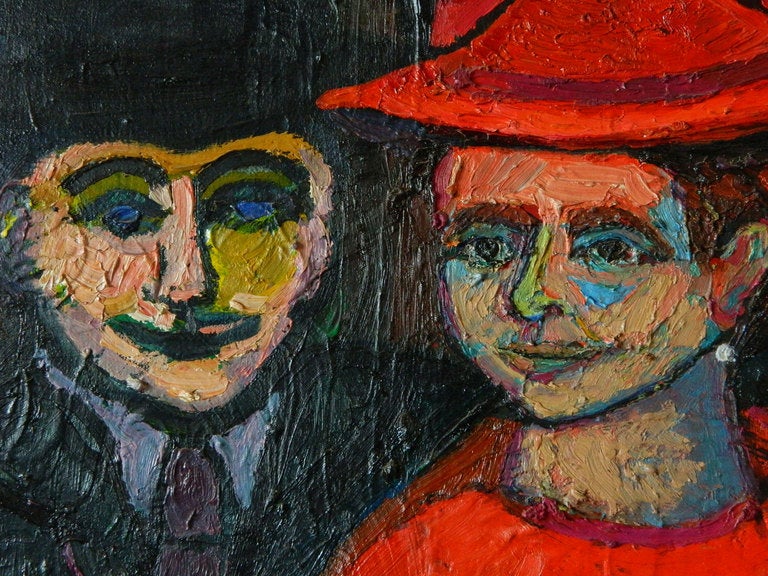 American John Kefover Oil Painting of Couple