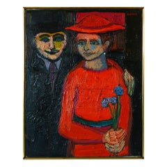 John Kefover Oil Painting of Couple