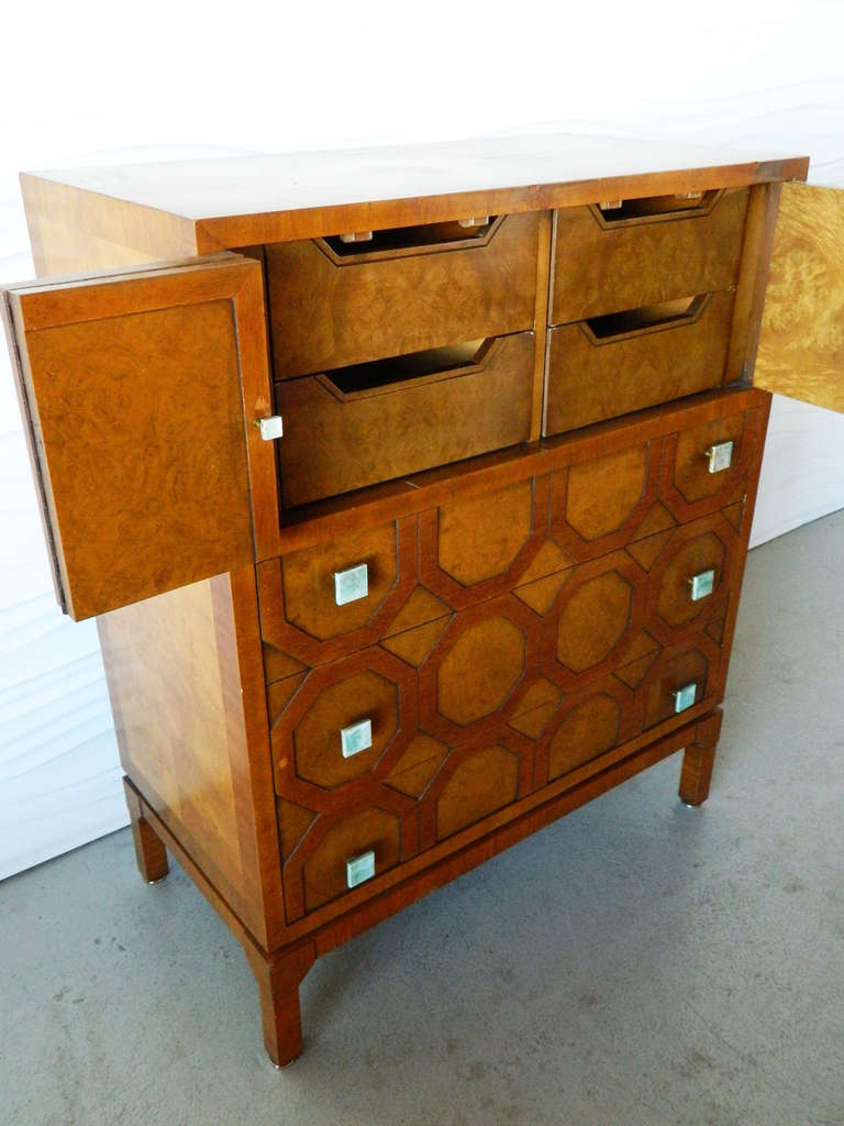 American Romweber Burl Gentleman's Chest