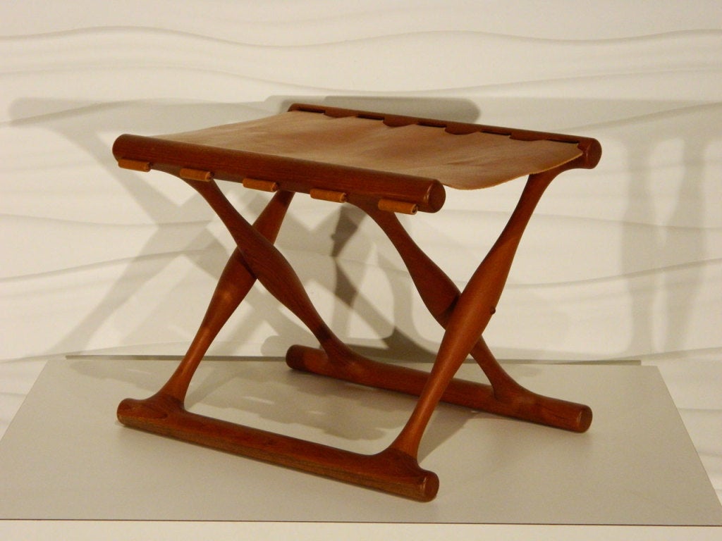 Poul Hundevad Teak Folding Stool