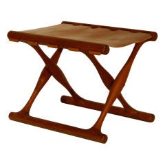 Poul Hundevad Teak Folding Stool