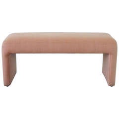 Directional Upholstered Waterfall Bench