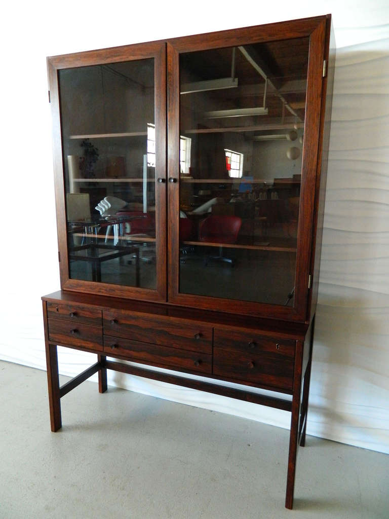 20th Century Mid Century Danish Rosewood Cabinet by Lovig