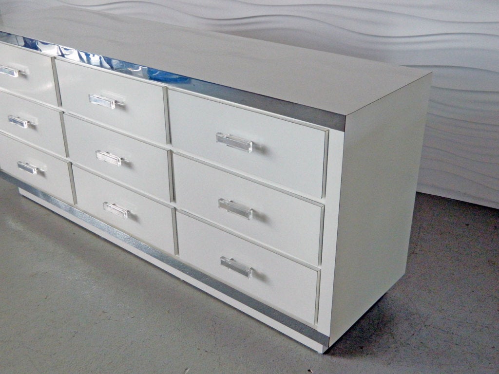 Hollywood Glam Triple Dresser at 1stdibs