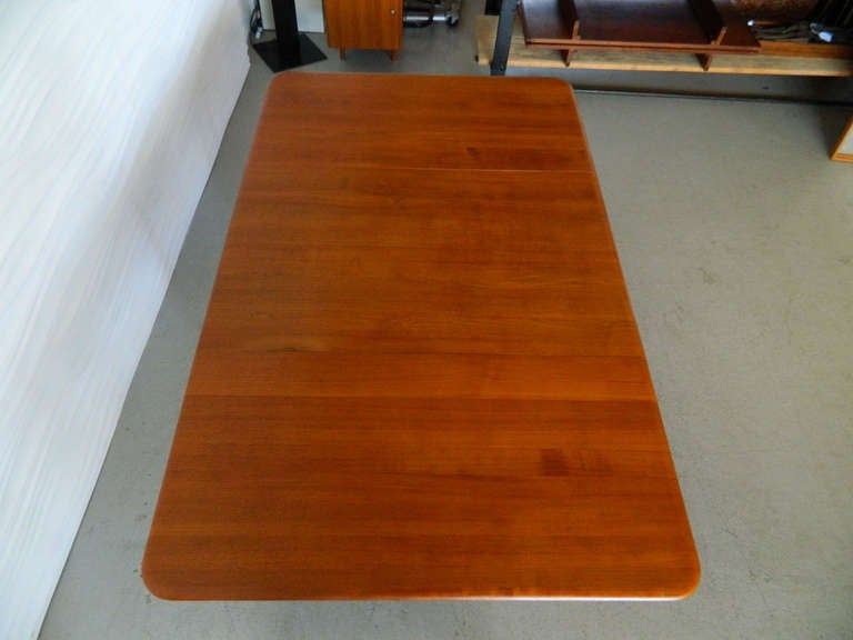 Danish Solid Teak Double Drop Leaf Table 5