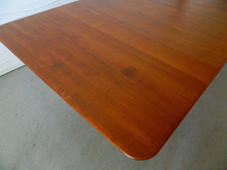 Danish Solid Teak Double Drop Leaf Table 4