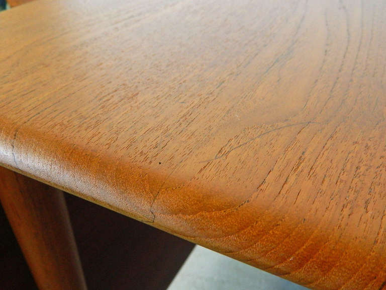 Danish Solid Teak Double Drop Leaf Table 2