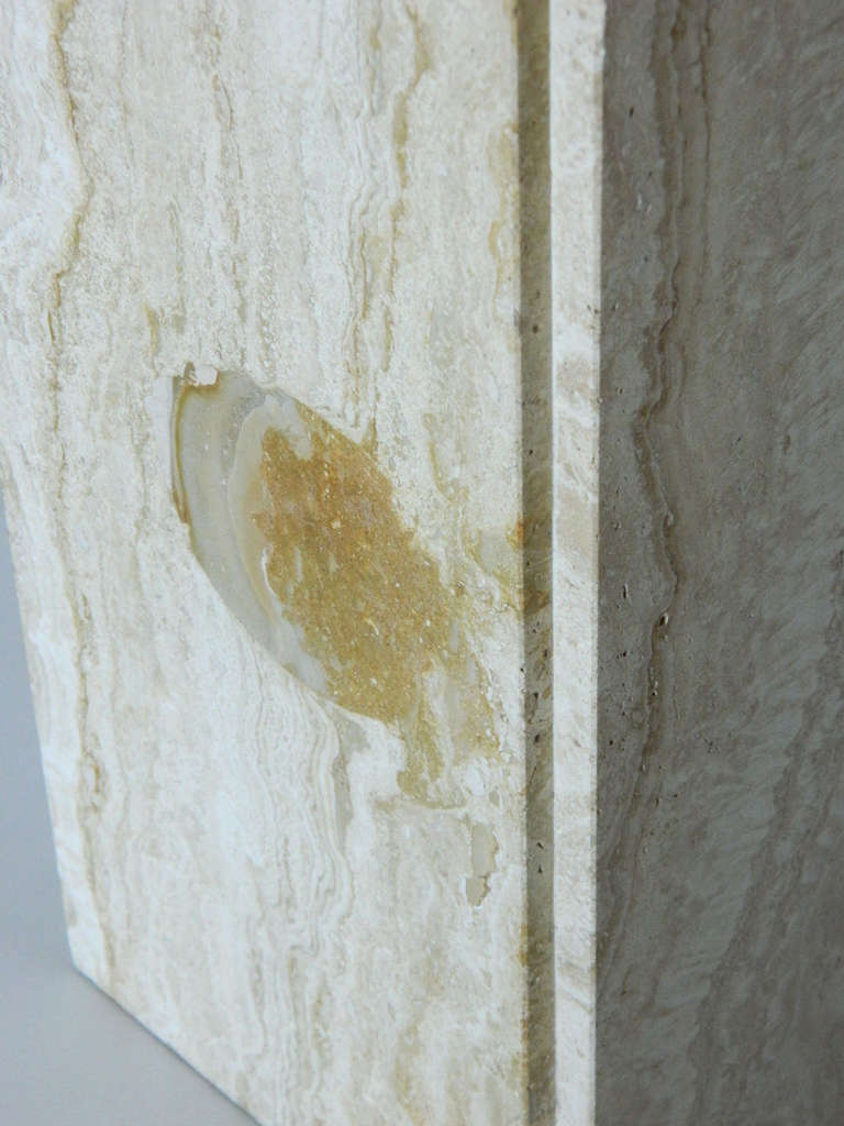 20th Century Travertine Marble Lamp For Sale