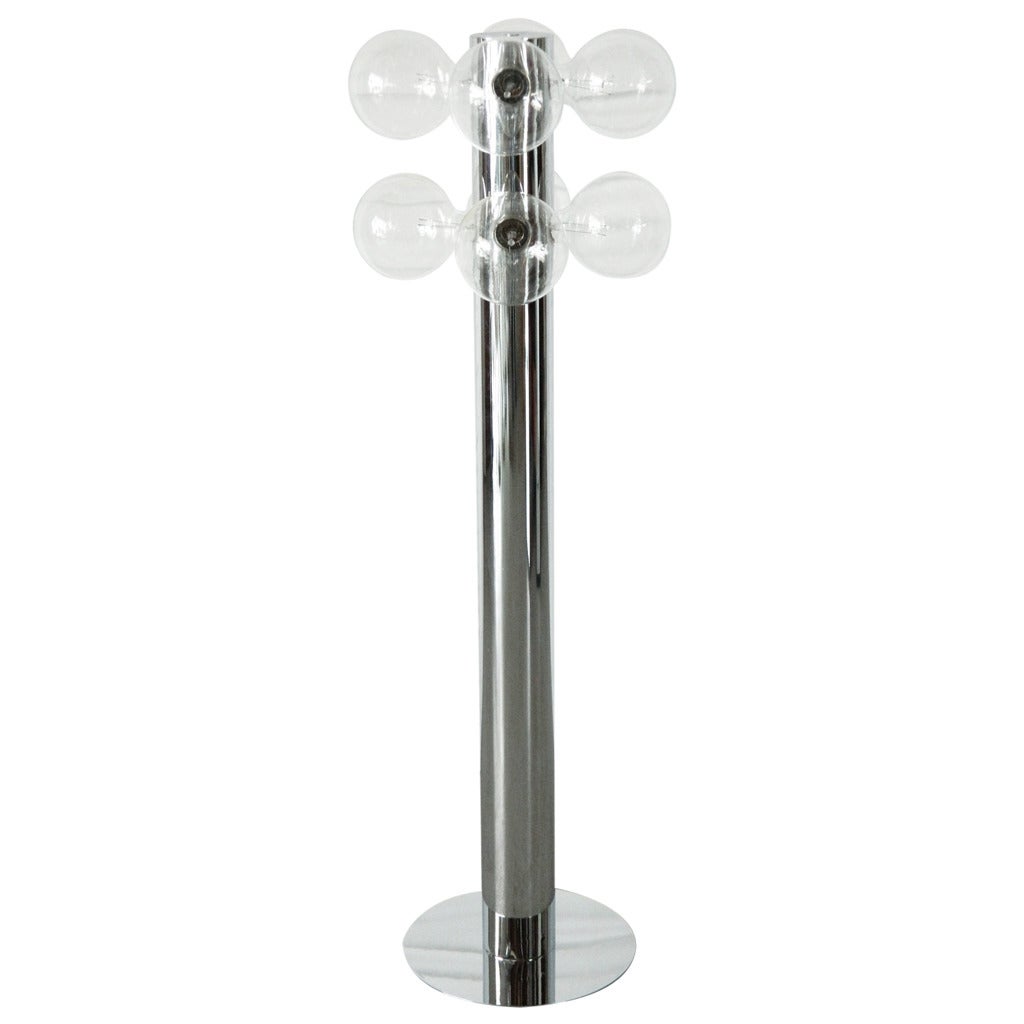 TSAO Designs Multi-Globe Chrome Floor Lamp